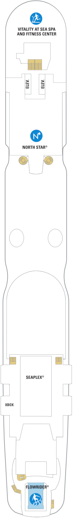 Choose your cabin on Deck Sixteen             