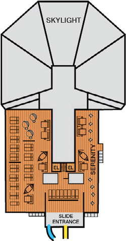 Choose your cabin on Sky Deck             