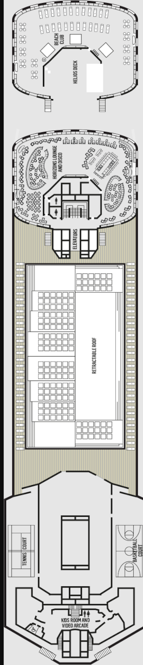 Choose your cabin on Deck 12             