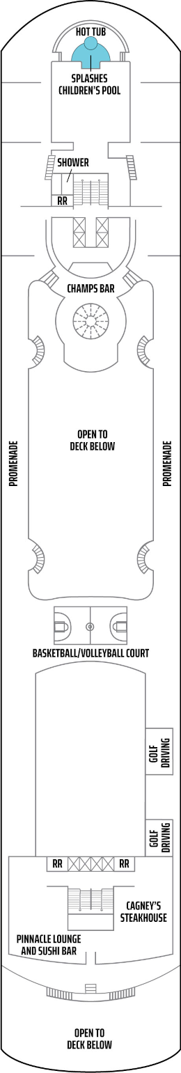 Choose your cabin on Sports Deck             