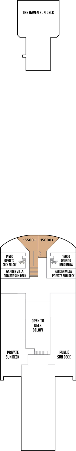 Choose your cabin on Deck Fifteen             