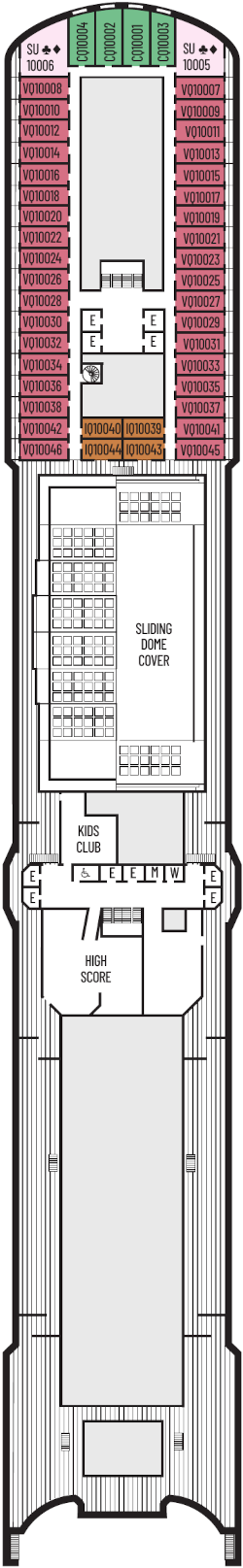 Choose your cabin on Panorama Deck             