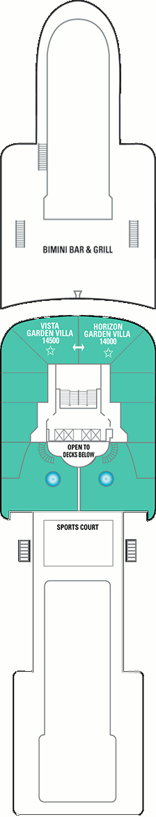 Choose your cabin on Deck Fourteen             